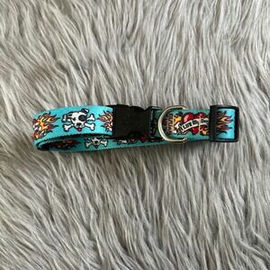 Yellow Dog Design, INC Tattoo Style Dog Collar For Large Dog Blue